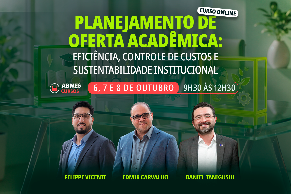 SLIDER - Curso Planejamento de oferta acadêmica: eficiência, controle de custos e sustentabilidade institucional