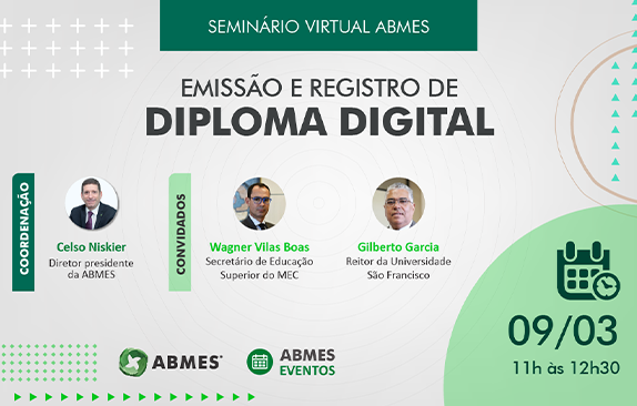 Seminário Virtual ABMES | Emissão e registro de diploma digital