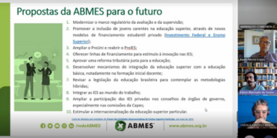 ABMES apresenta propostas para o Grupo de Trabalho sobre Regulação da Educação privada do FNE